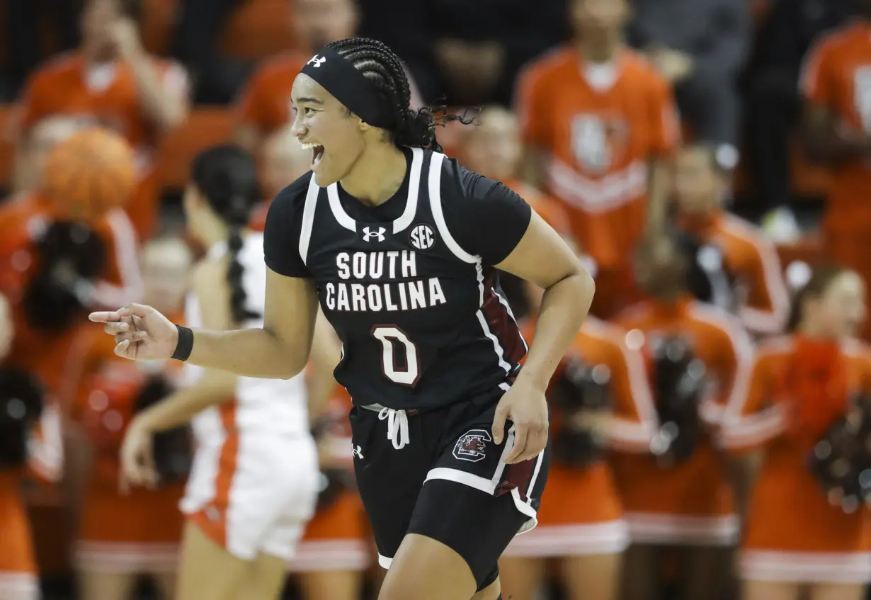 South Carolina stays unanimous No. 1 in women's AP Top 25. West Virginia in, Washington out