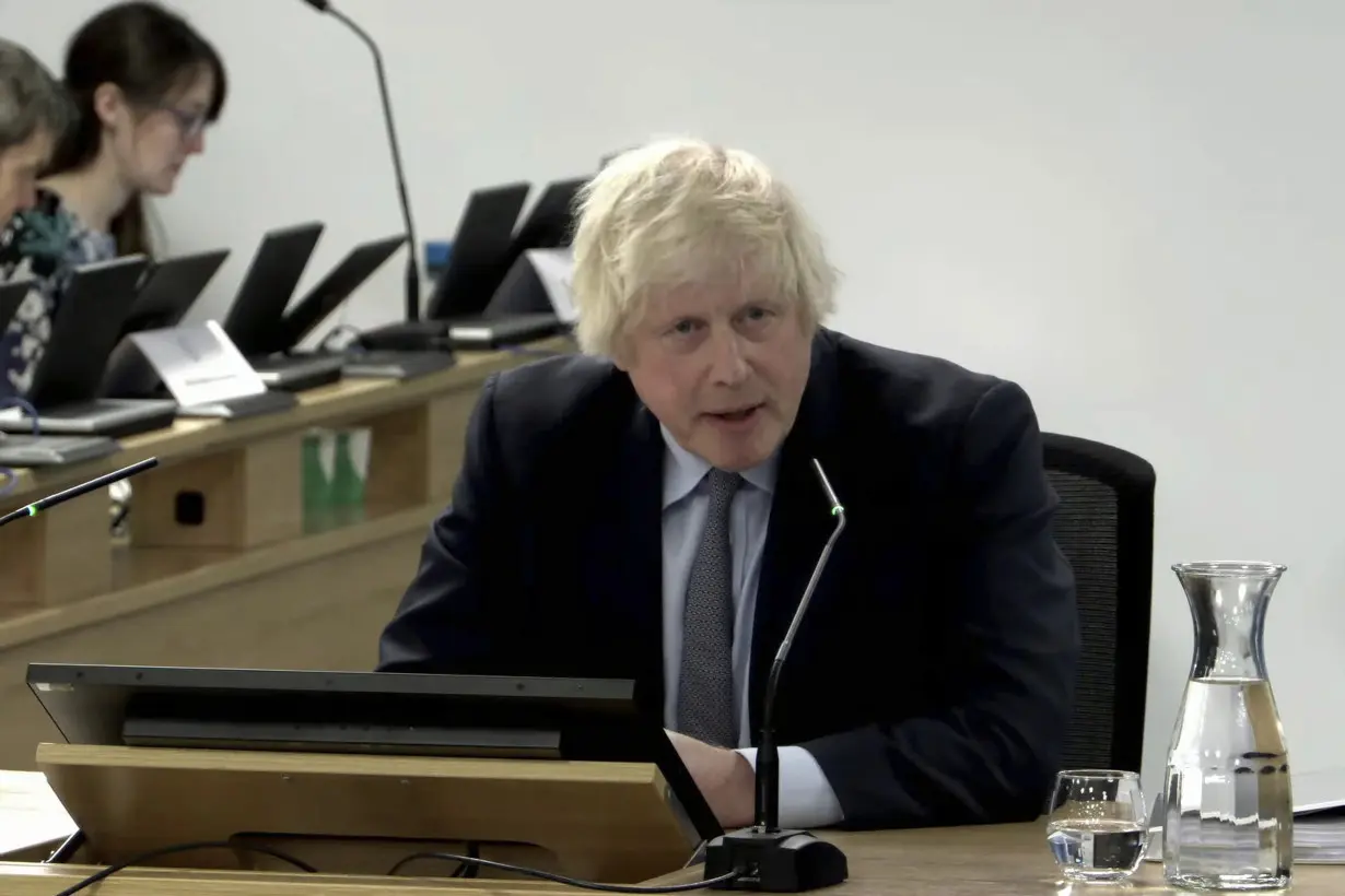 Former UK Prime Minister Boris Johnson admits to making mistakes but defends COVID record at inquiry