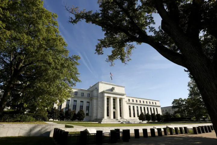 FILE PHOTO: The Federal Reserve building in Washington