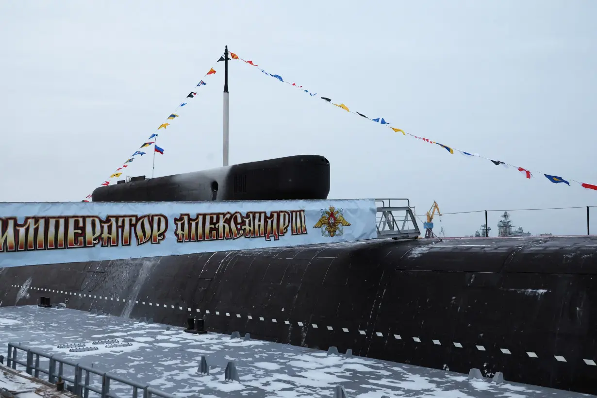 Russian President Vladimir Putin visits the naval base in the northern city of Severodvinsk