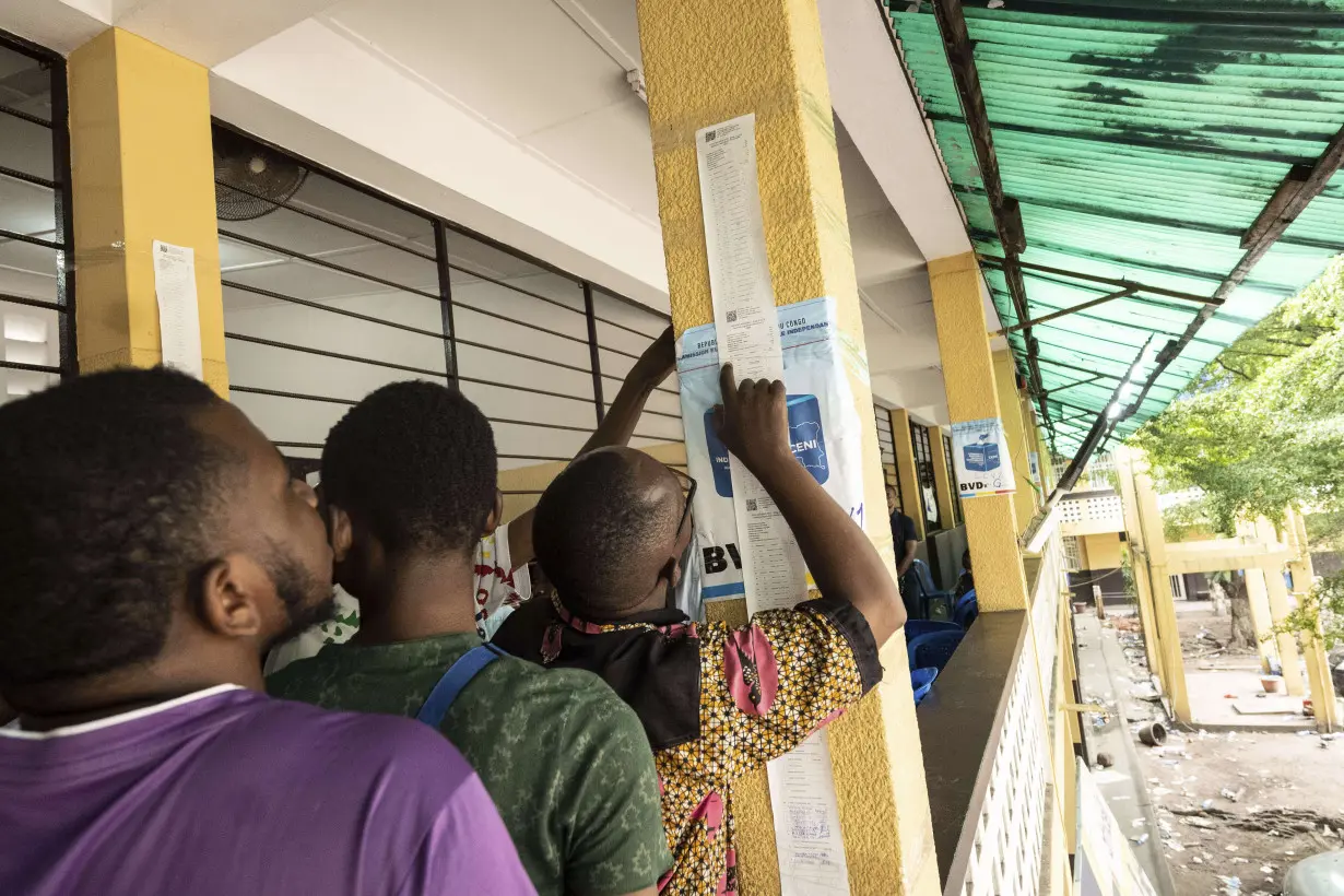 Congo conducts a 2nd day of voting after delays and closed polls keep people from casting ballots