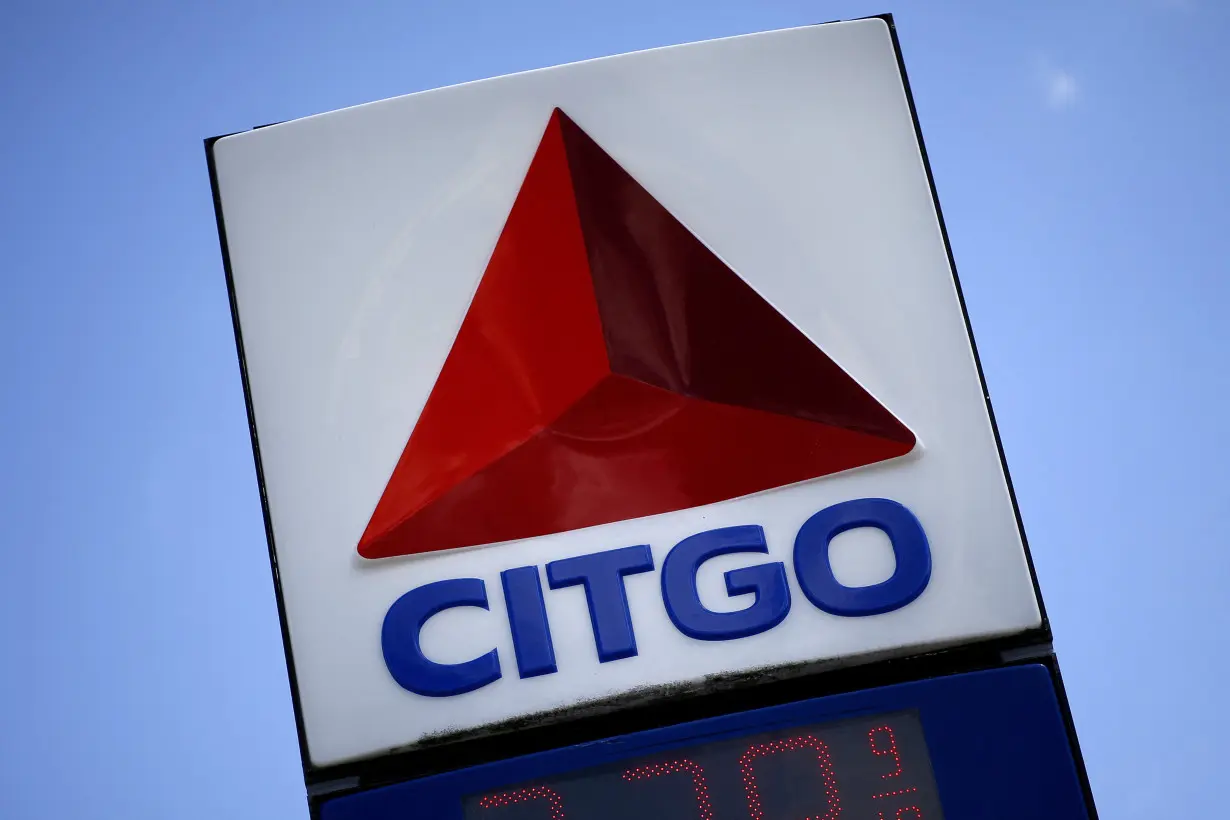 FILE PHOTO: The logo of PDVSA's U.S. unit Citgo Petroleum is seen at a gas station in Stowell