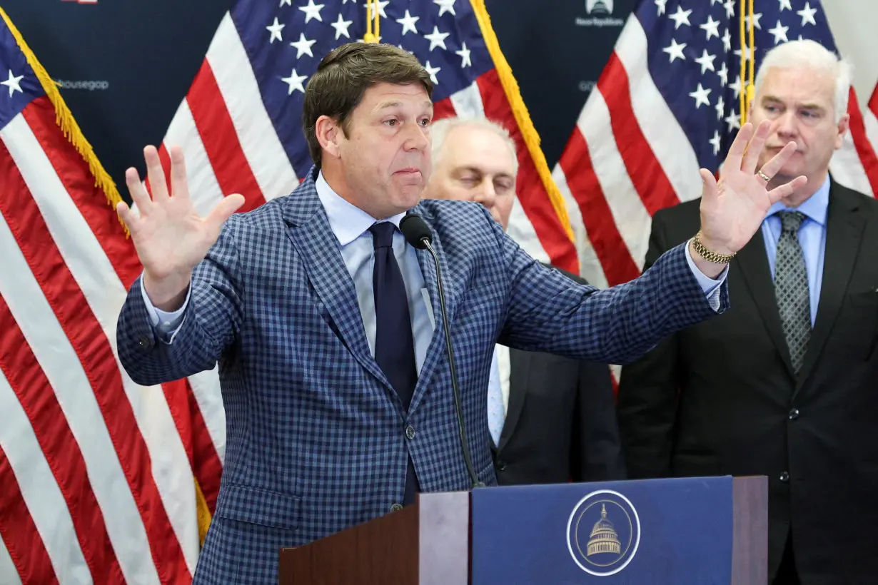 FILE PHOTO: US Representative Jodey Arrington (R-TX) speaks during a news conference in Washington