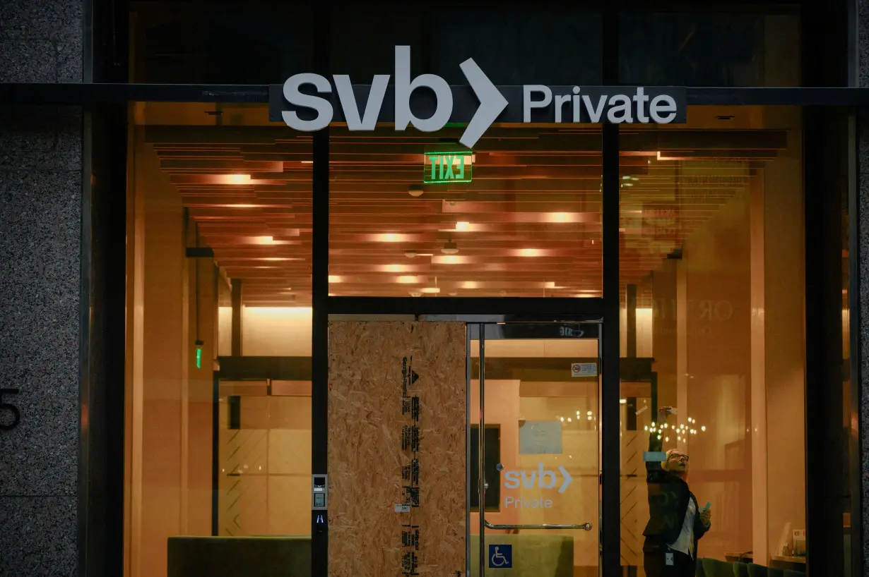 FILE PHOTO: Silicon Valley Bank location in San Francisco