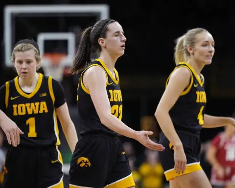 Clark moves up career scoring list as No. 2 Iowa defeats Wisconsin, 96-50