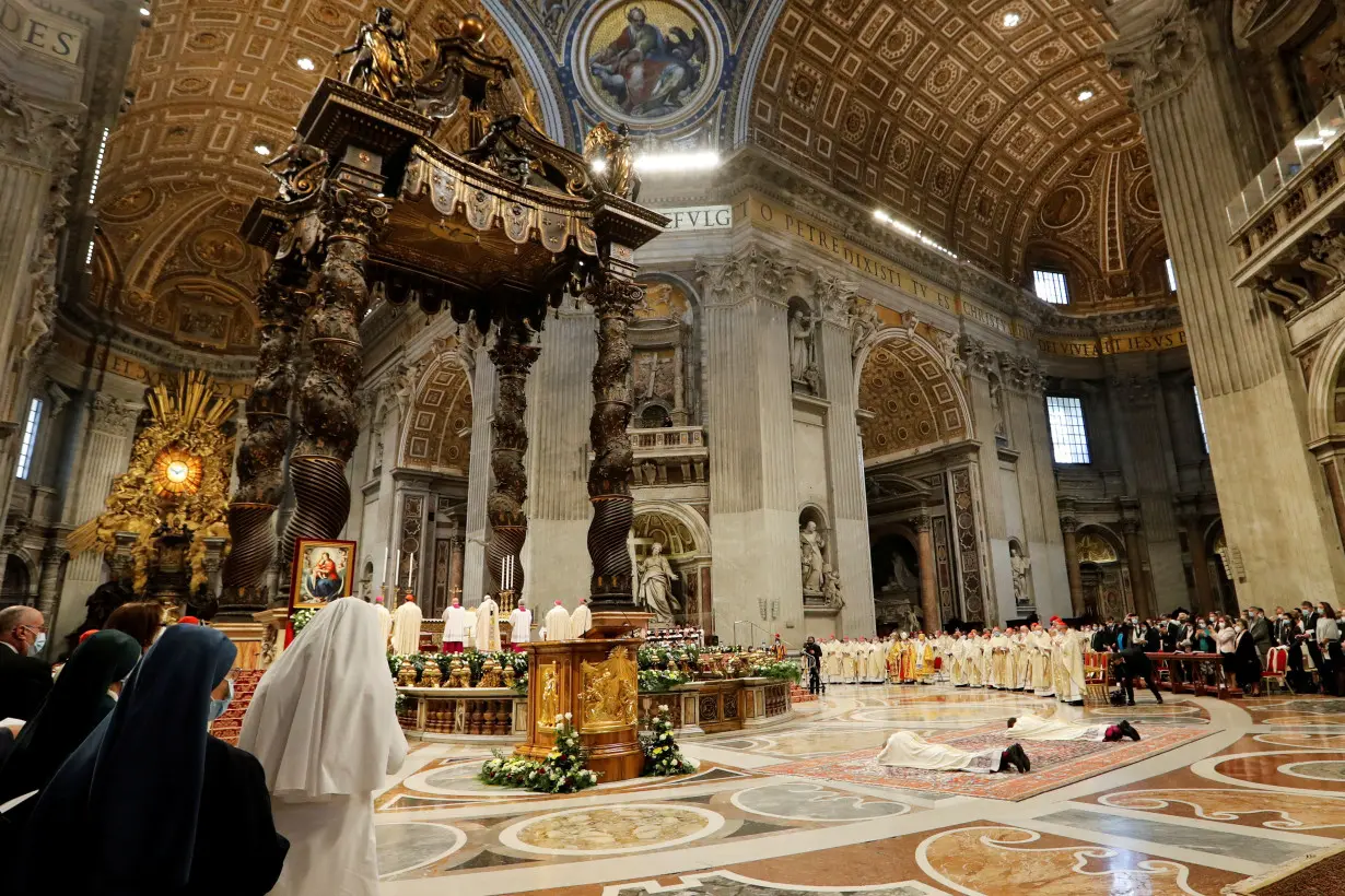 FILE PHOTO: Pope Francis leads mass to ordain bishops at the Vatican