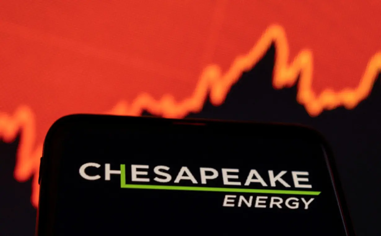 FILE PHOTO: Illustration shows Chesapeake Energy logo