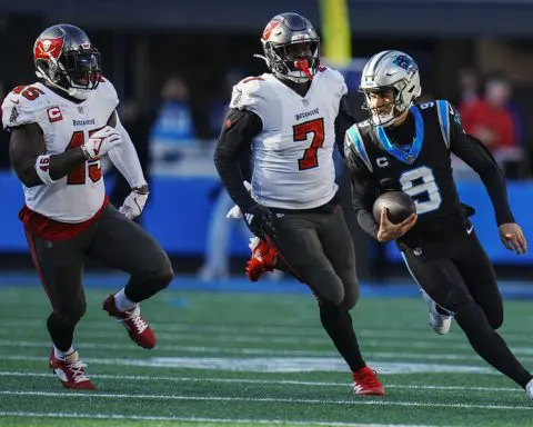 Buccaneers clinch NFC South title with 9-0 win over Panthers