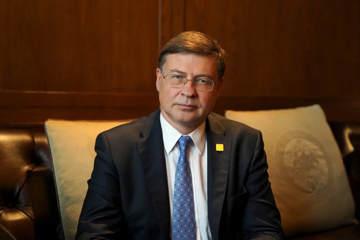 FILE PHOTO: European Commission Executive Vice President Valdis Dombrovskis