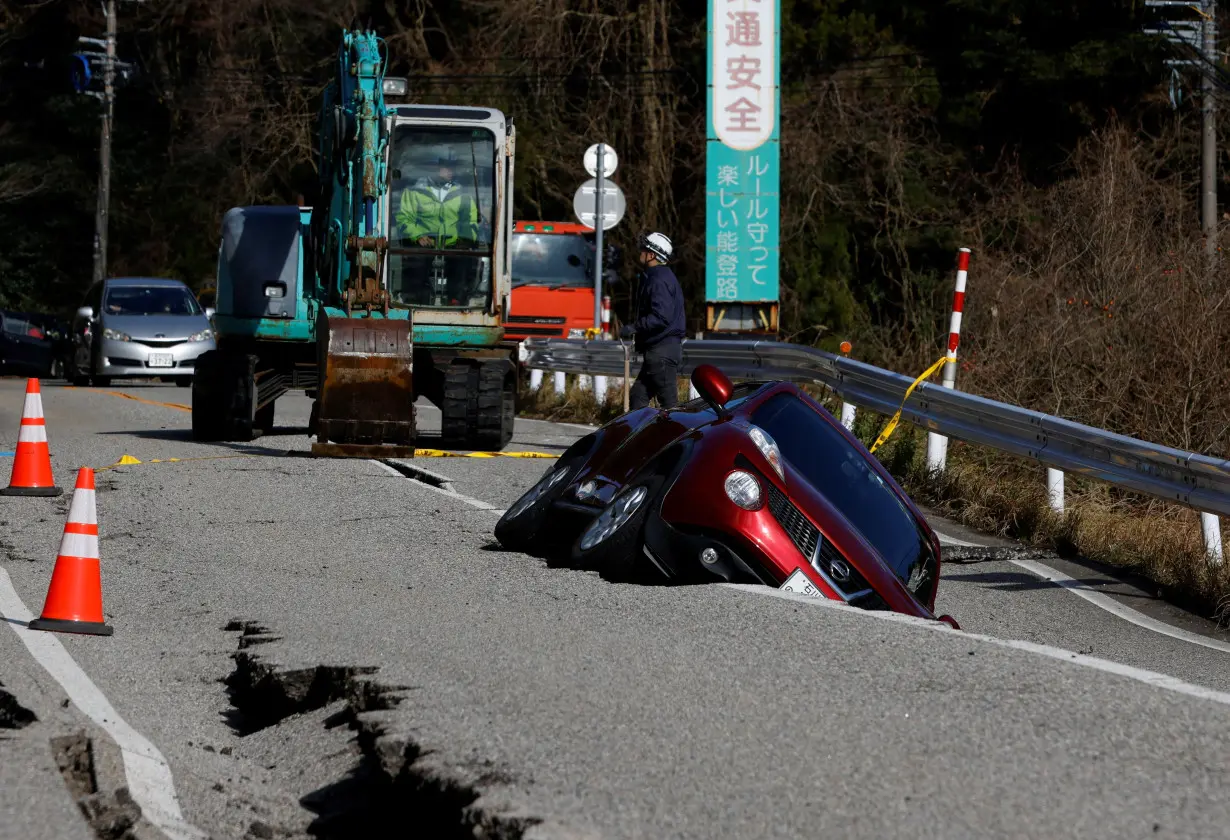 Japan quake toll rises to 55 with many trapped under possibly thousands of homes