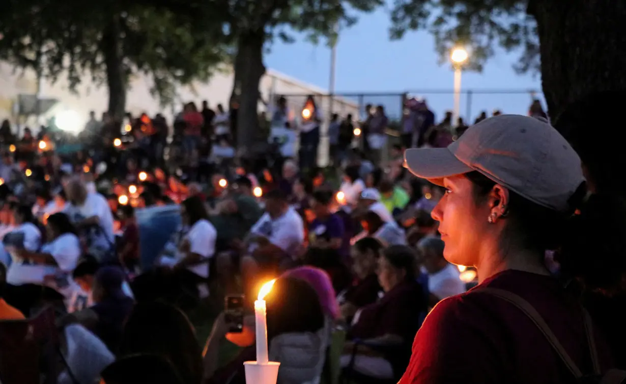 Vigil on the first anniversary of Uvalde school shooting