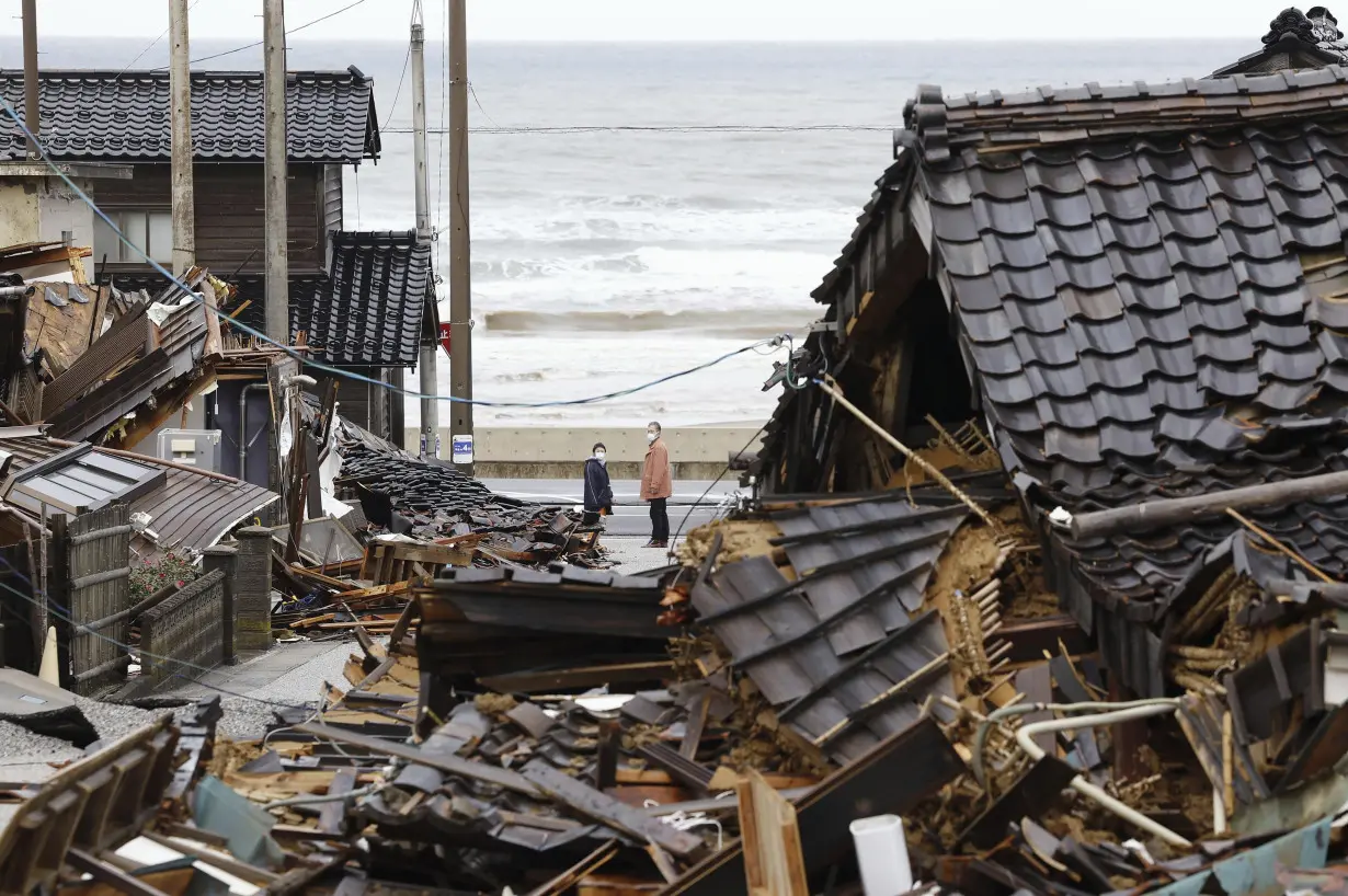 213 deaths were caused by Japan's New Year's quake. 8 happened in the alleged safety of shelters