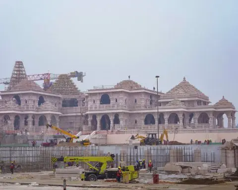 A Hindu temple built atop a razed mosque in India is helping Modi boost his political standing