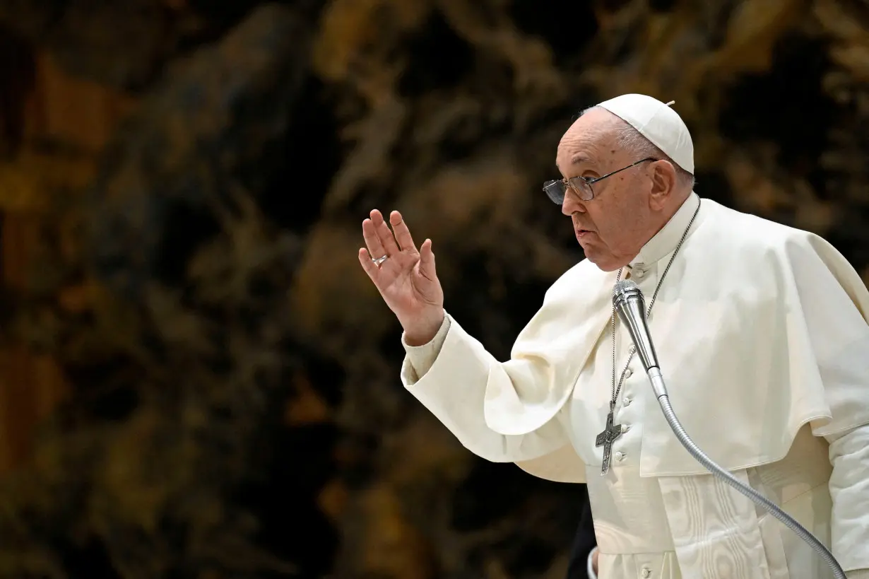 FILE PHOTO: Pope Francis holds weekly audience at the Vatican