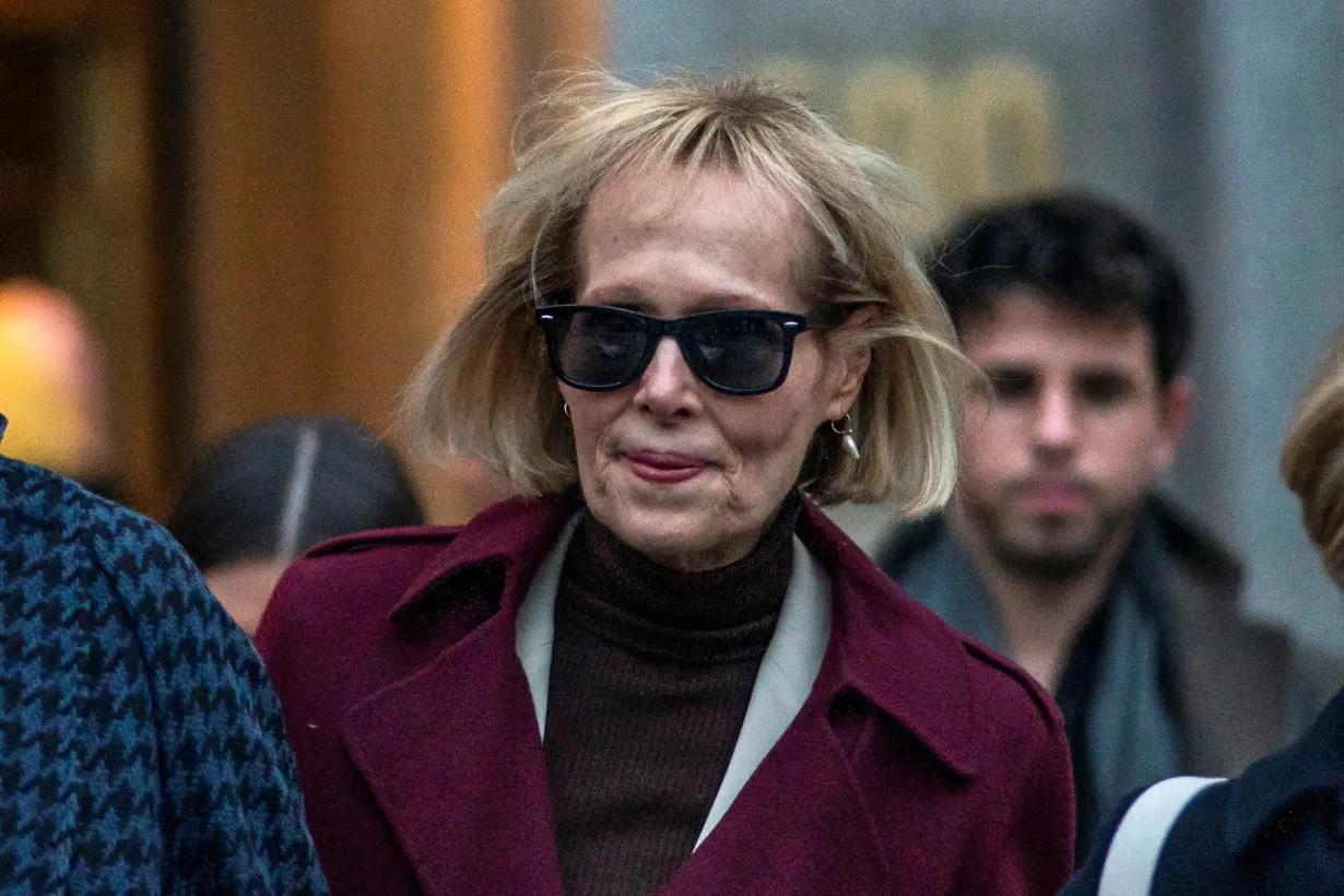 E. Jean Carroll exits Manhattan Federal Court, in the second civil trial after she accused former U.S. President Donald Trump of raping her decades ago, in New York City