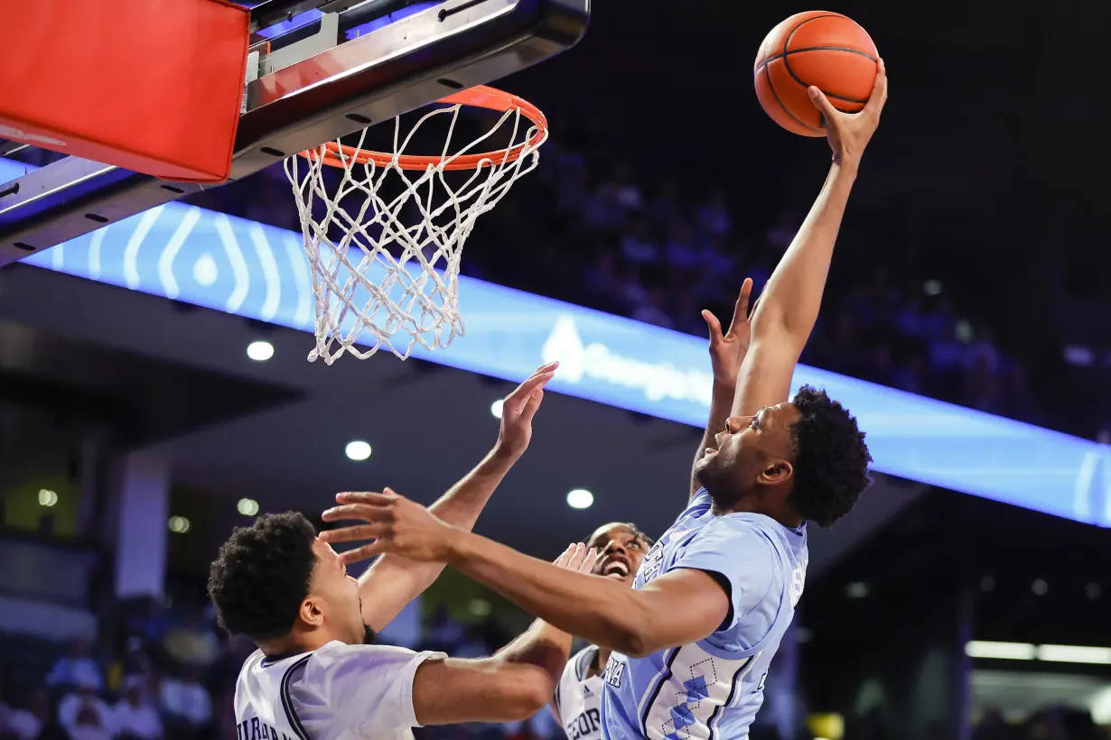 Naithan George's layup in final seconds lifts Georgia Tech to 74-73 win over No. 3 North Carolina