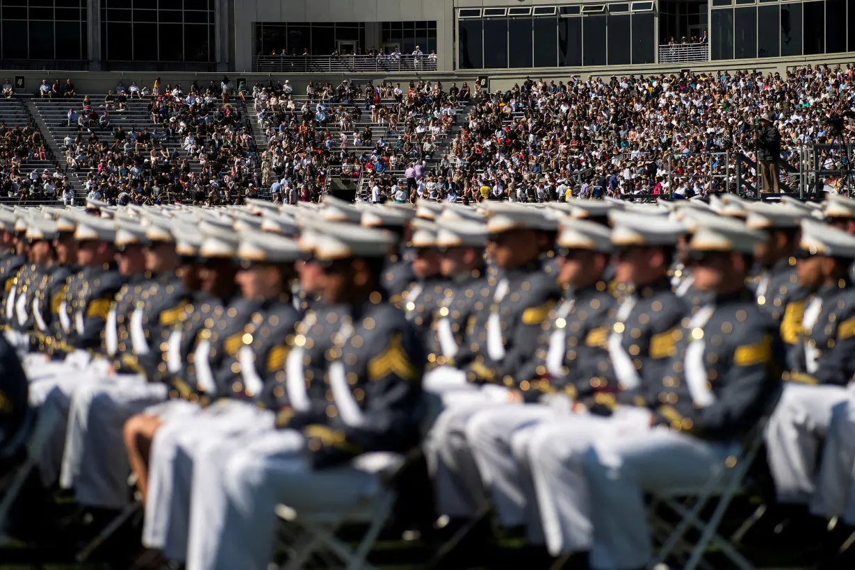 FILE PHOTO: The 2023 graduation ceremony at the United States Military Academy (USMA), in West Point