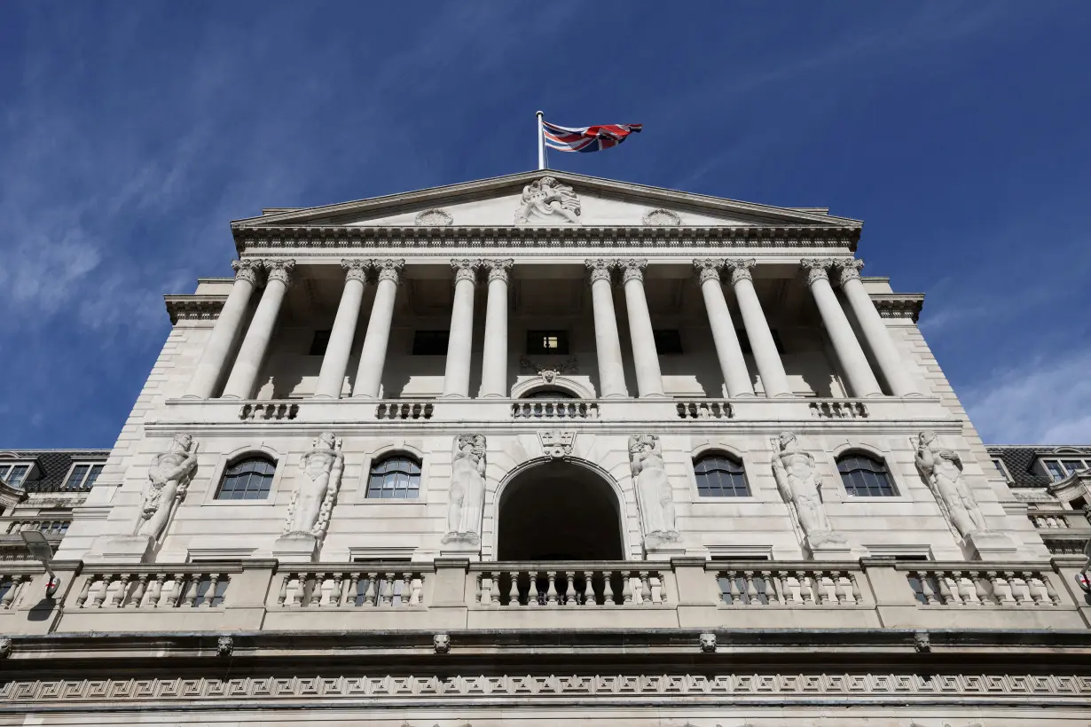 FILE PHOTO: View of the Bank of England in London