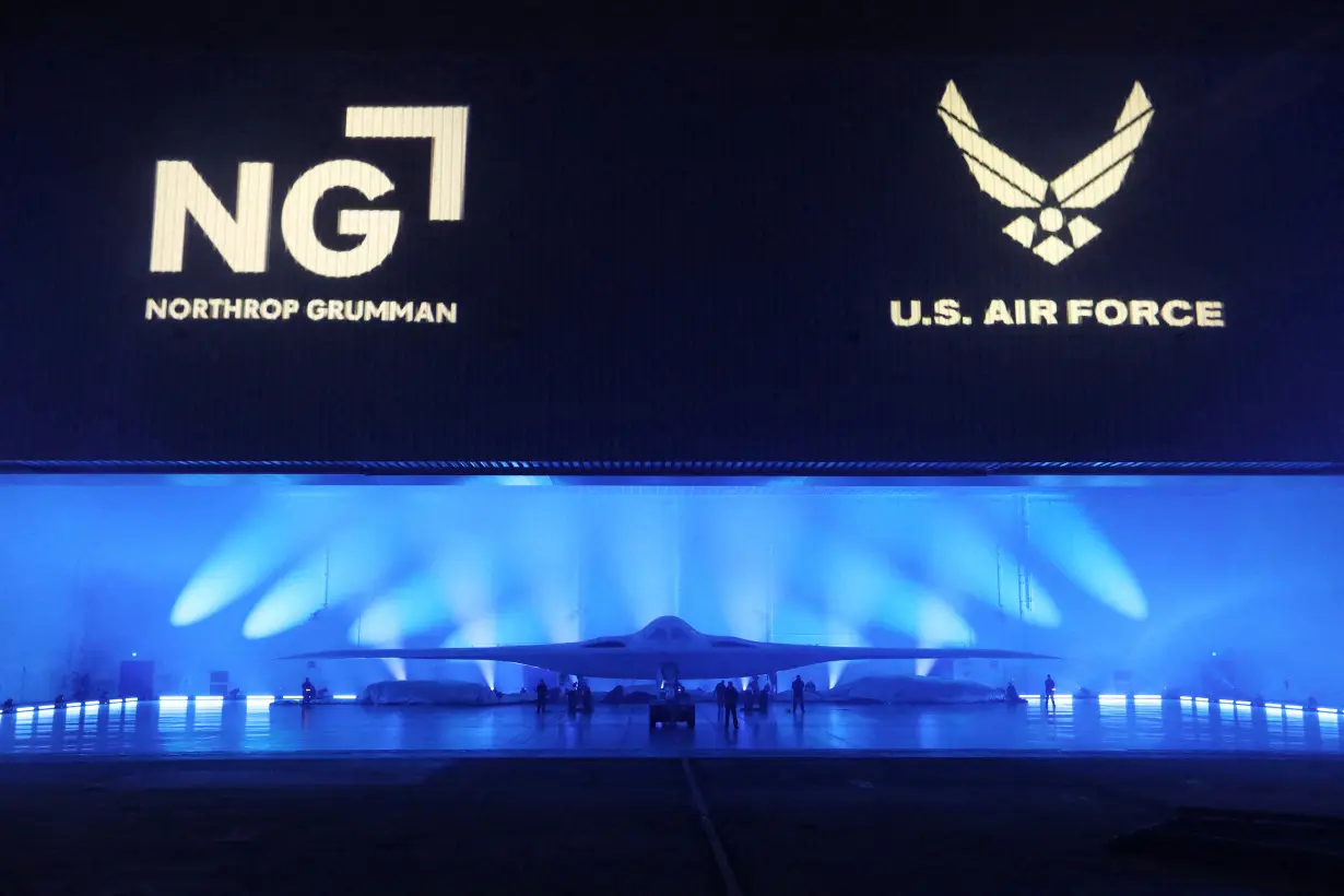 FILE PHOTO: Northrop Grumman unveils B-21 Raider