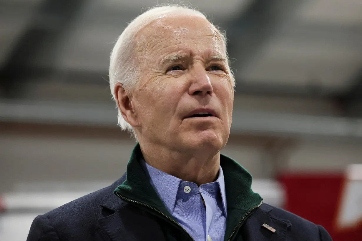 FILE PHOTO: U.S. President Joe Biden visits Allentown Fire Training Academy, in Allentown