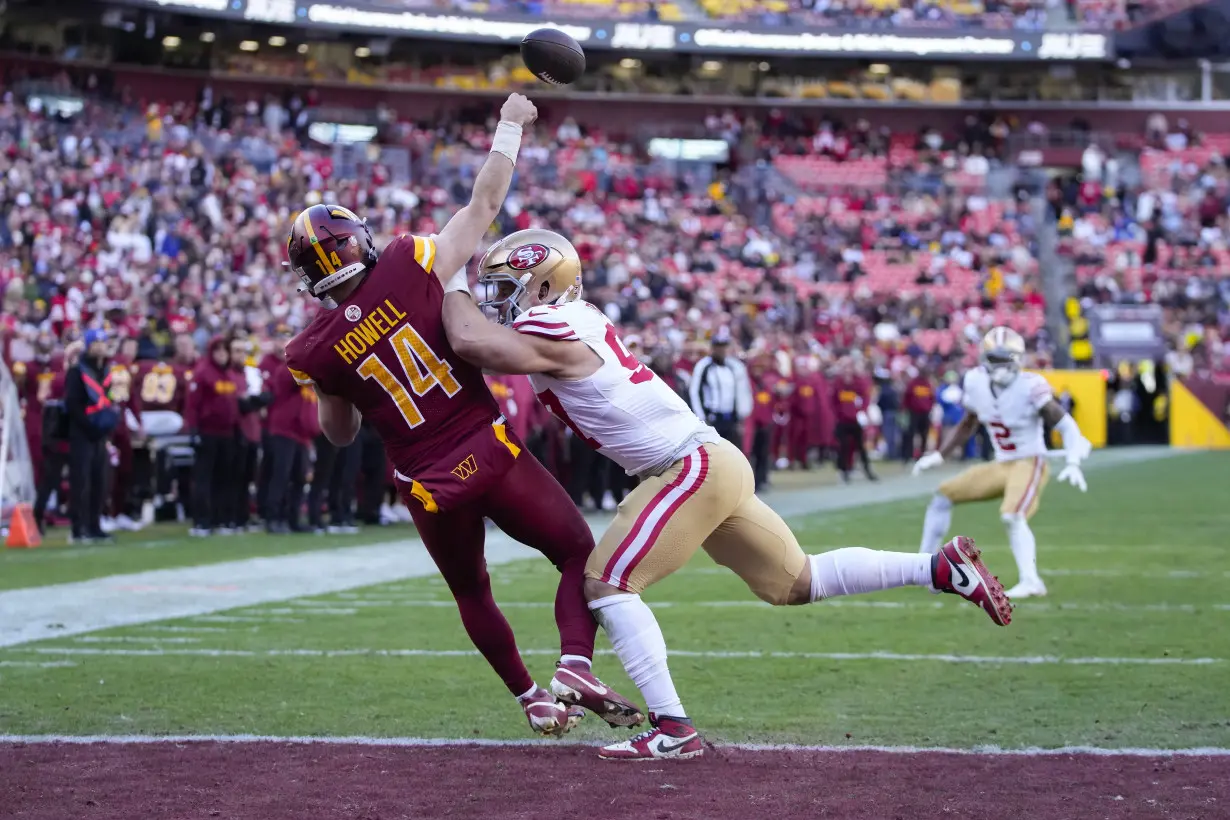 Brock Purdy bounces back, 49ers clinch the NFC’s top seed by beating the Commanders 27-10