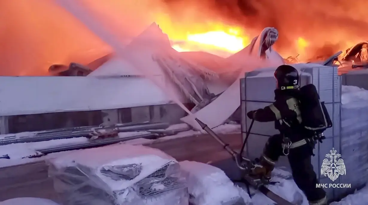 Russia St. Petersburg Fire