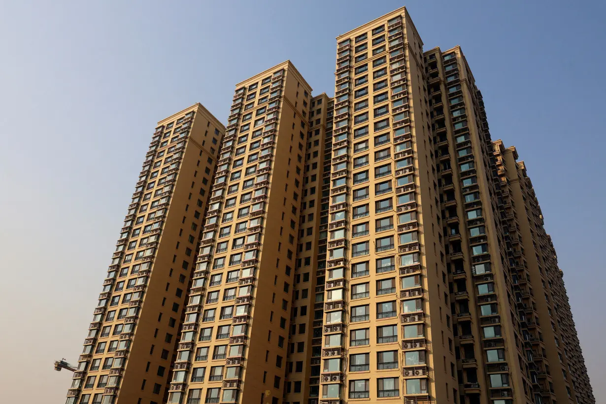 FILE PHOTO: Evergrande residential buildings in Beijing