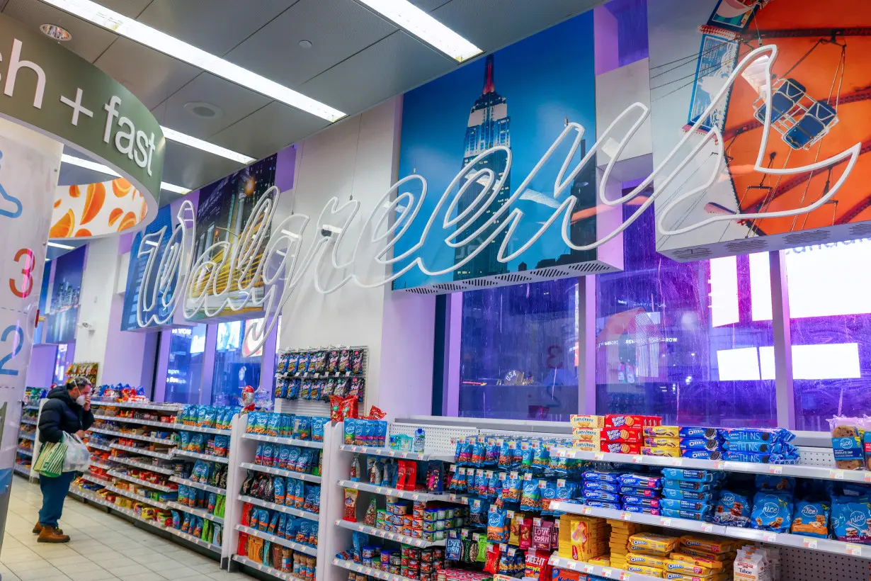 A person is seen shopping in Walgreens, owned by the Walgreens Boots Alliance, Inc., in Manhattan, New York City