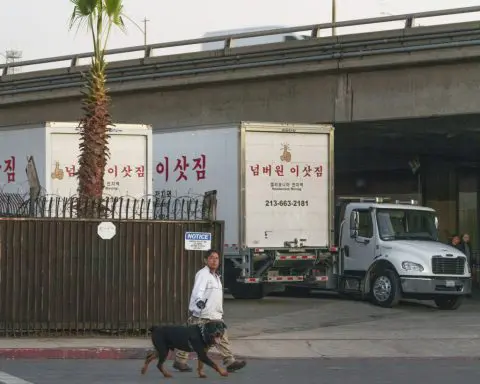 Guards hired by California keep eye on sites deemed risky under Los Angeles freeway damaged by fire