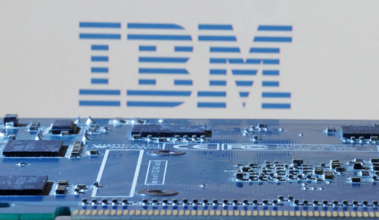 FILE PHOTO: Illustration shows IBM logo