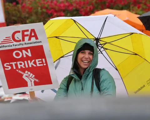 California professors launch 5-day strike on first day of semester