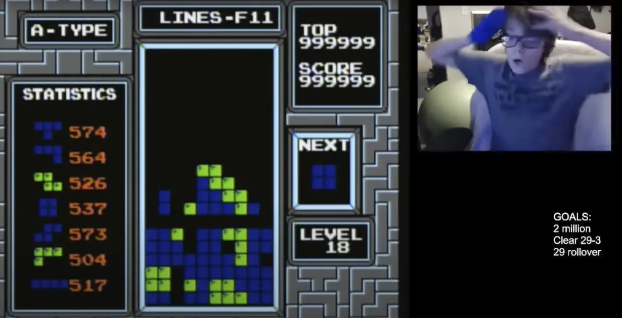 Tetris Record 13 Year Old