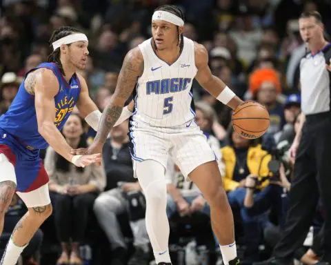 Banchero records 1st triple-double, hits go-ahead free throws as Magic hold off Nuggets 122-120