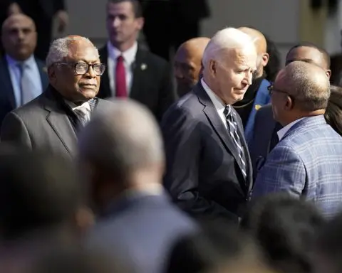 Biden condemns white supremacy in a campaign speech at a church where Black people were killed