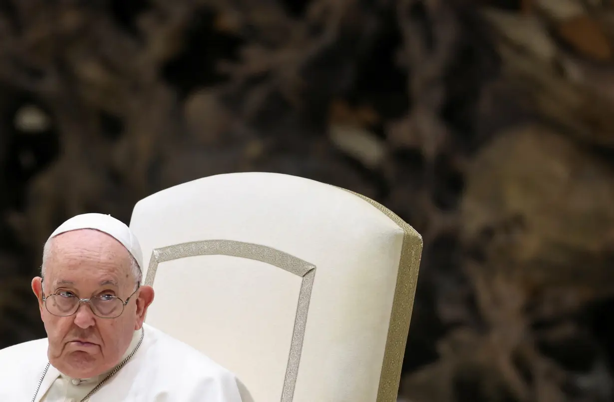 Pope Francis holds a weekly audience at the Vatican