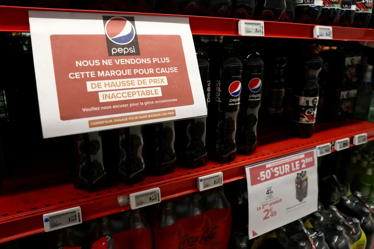 Carrefour will not sell PepsiCo goods due to price hikes in France