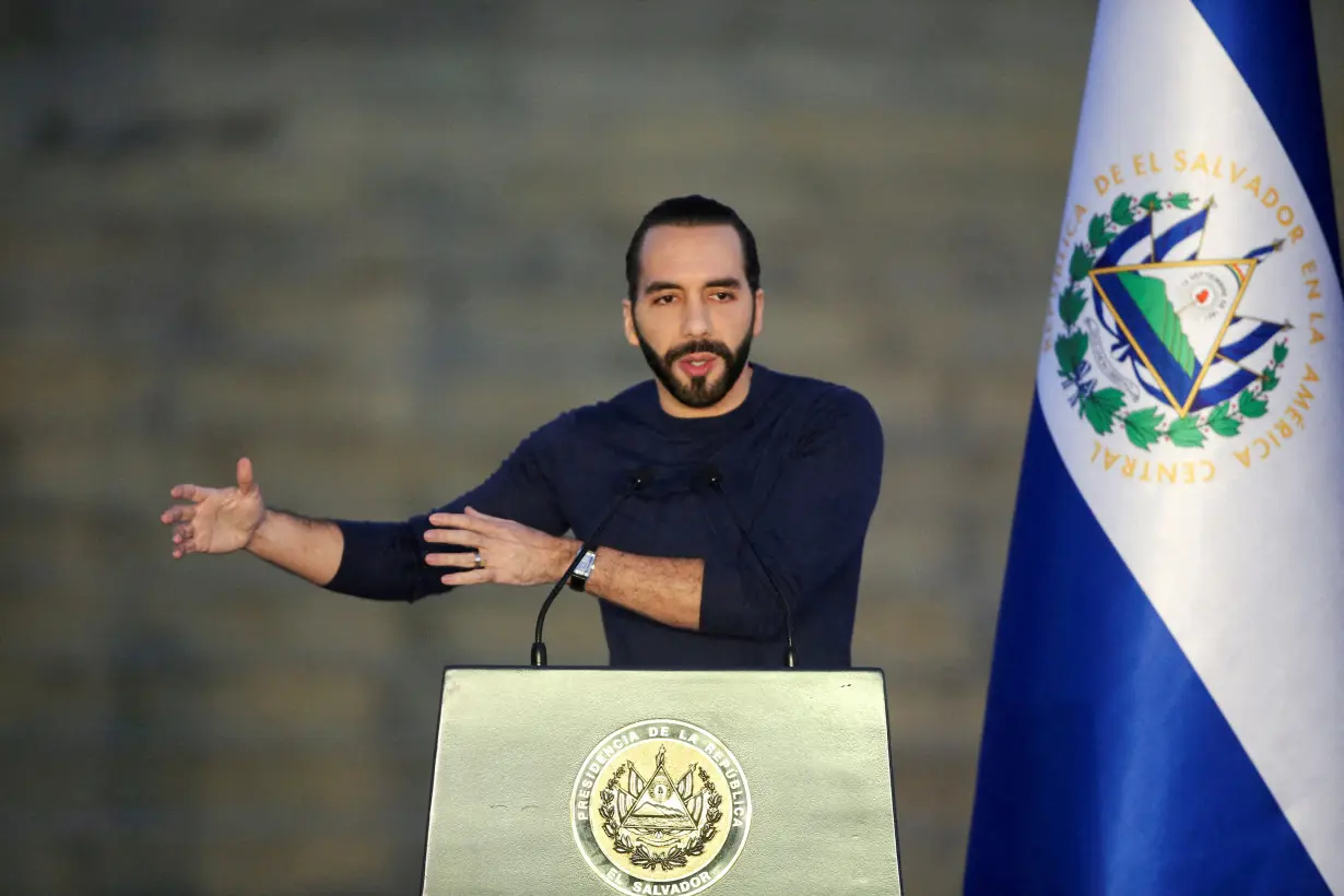 FILE PHOTO: El Salvador’s President Nayib Bukele attends inauguration of pharmaceutical plant