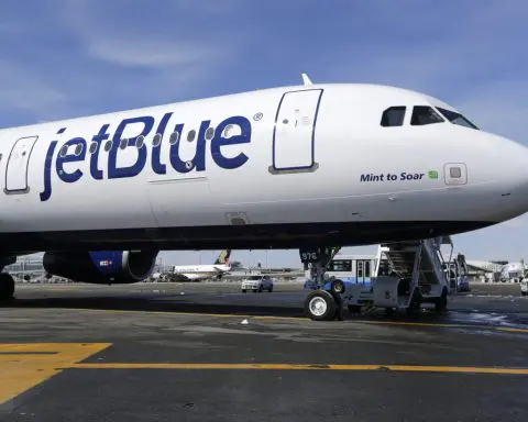 JetBlue's CEO is stepping down, and he'll be replaced by the first woman to lead a big US airline