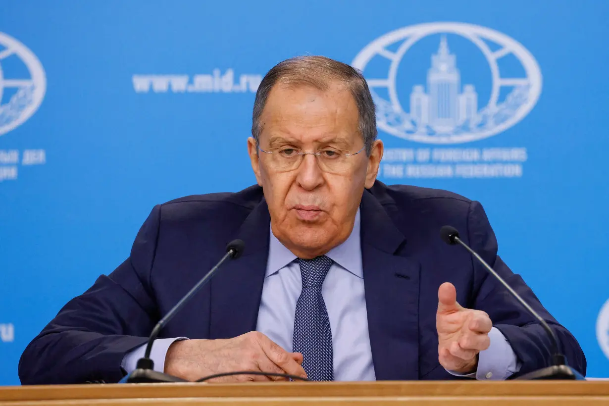 Russia's Foreign Minister Lavrov holds annual press conference in Moscow