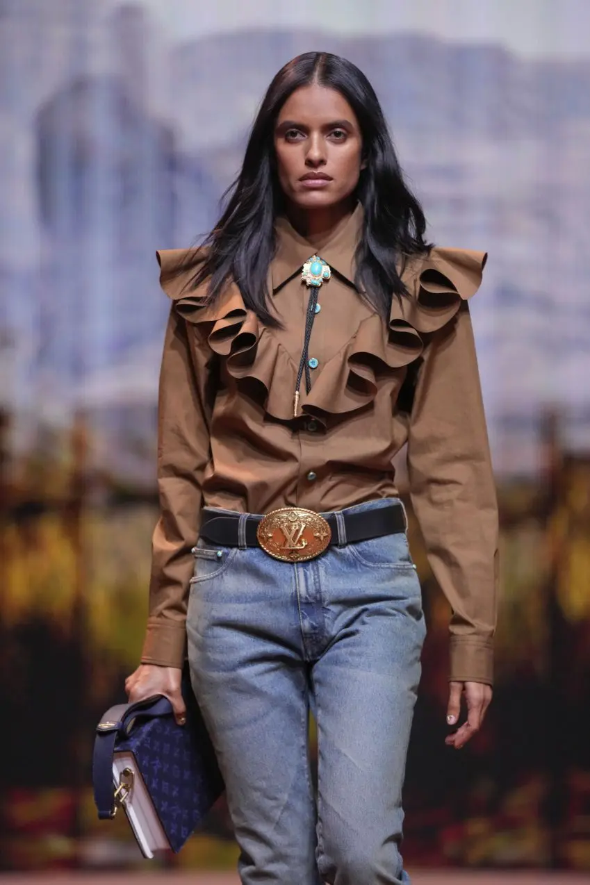 Pharrell Williams’ sophomore collection at Louis Vuitton showcases Americana, Native American spirit