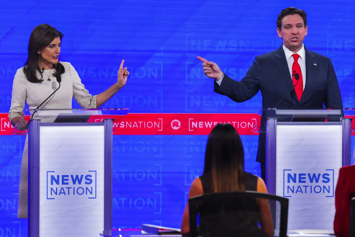 FILE PHOTO: Republican U.S. presidential candidates participate in their fourth debate of the 2024 U.S. presidential campaign in Tuscaloosa, Alabama