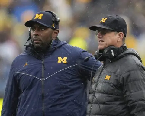 Jim Harbaugh pushed for Michigan to hire Sherrone Moore after leaving to lead Chargers