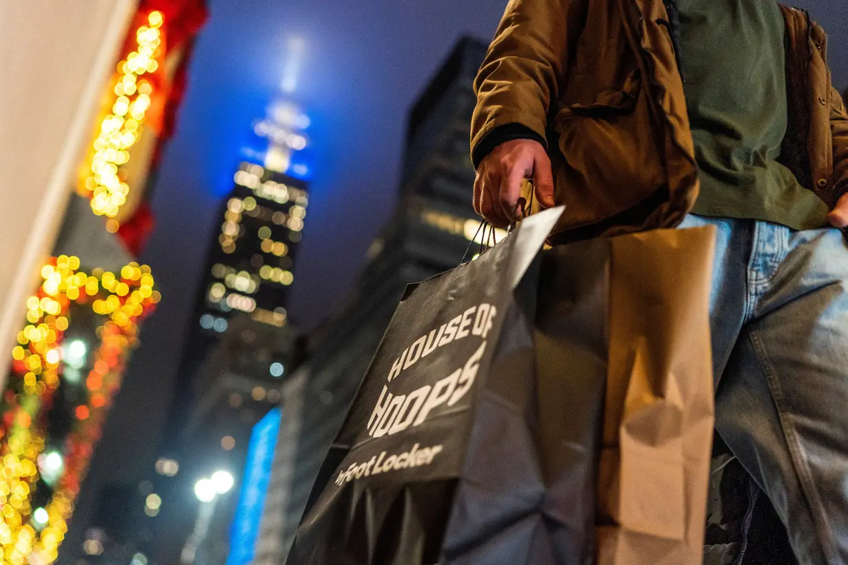 FILE PHOTO: Shopping during the holiday season in New York