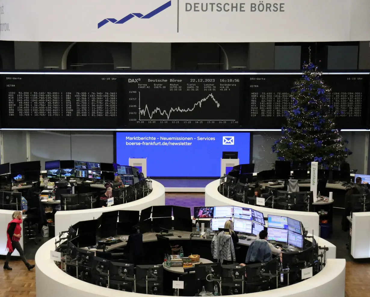 German share price index DAX graph is pictured at the stock exchange in Frankfurt