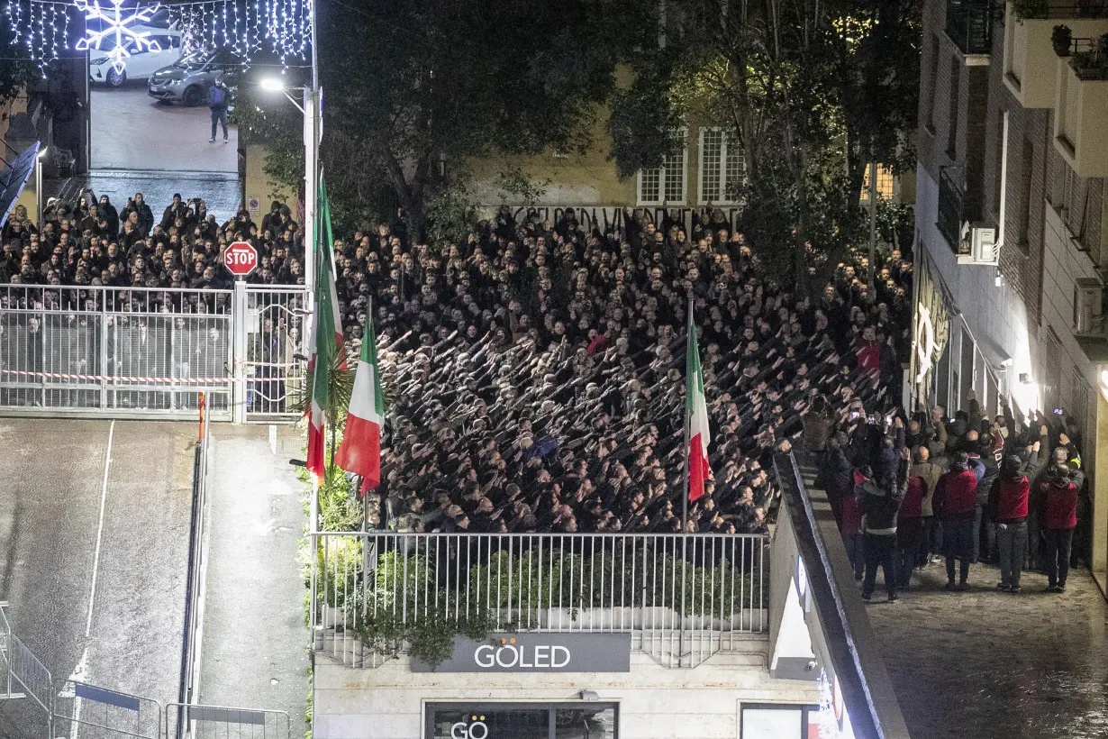 Italy Fascist Salute