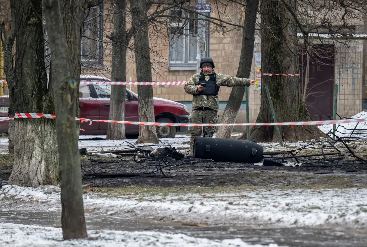 Aftermath of a Russian missile attack in Kyiv