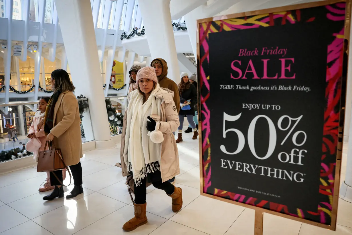 FILE PHOTO: Black Friday shoppers in New York City