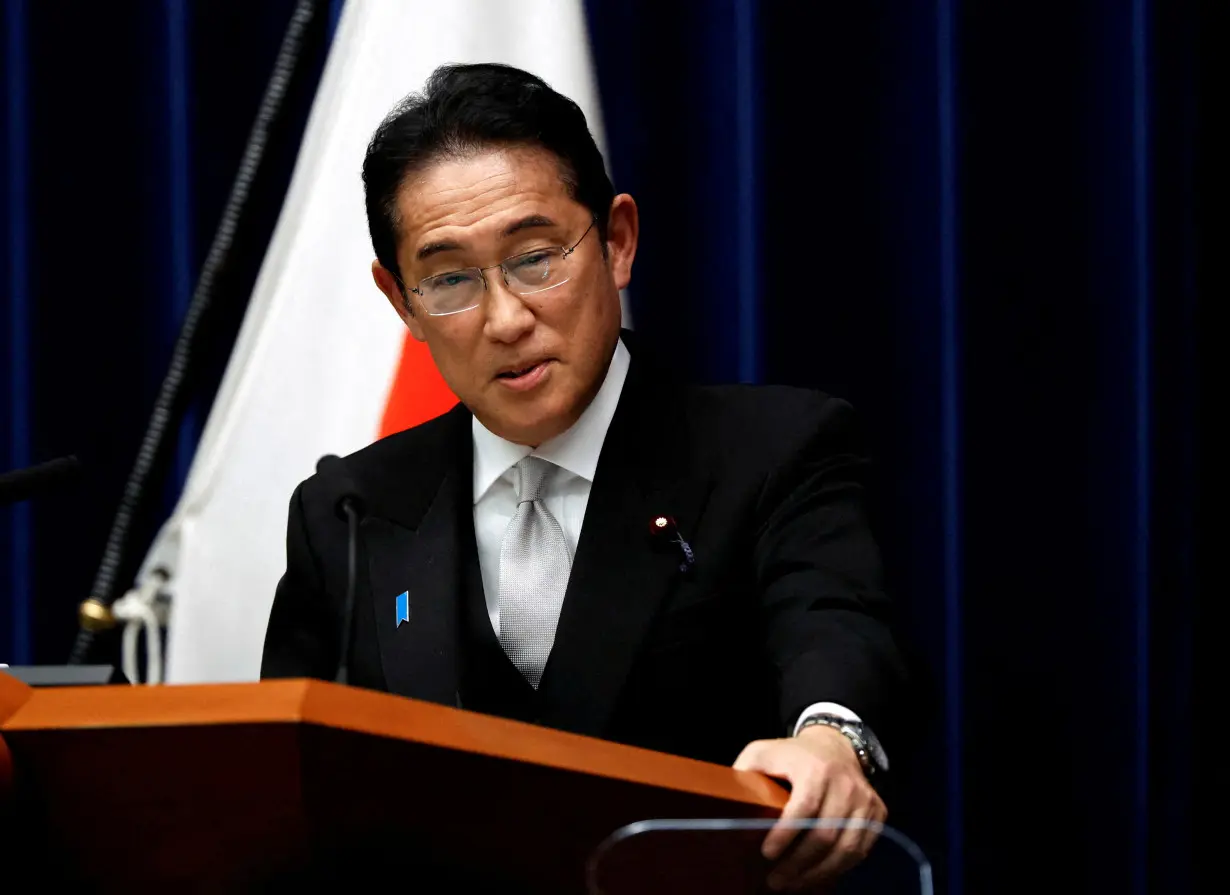 FILE PHOTO: Japanese Prime Minister Fumio Kishida reshuffles his cabinet