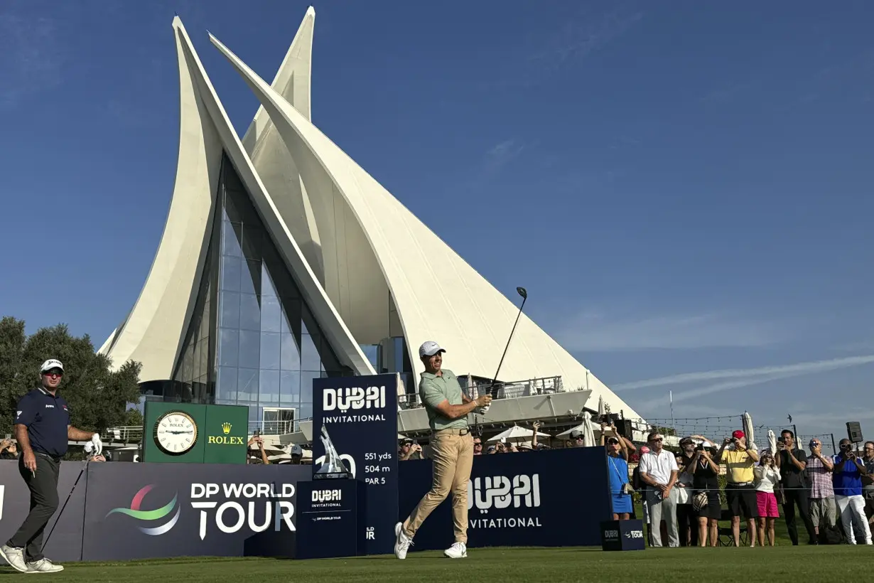 Rory McIlroy opens 2024 with bogey-free 62 to lead Dubai Invitational by 2 shots