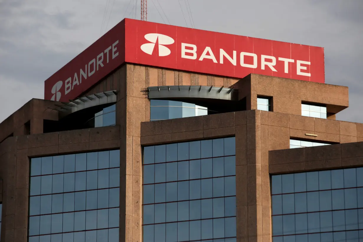 FILE PHOTO: A general view shows the of headquarters of Banorte Bank in Monterrey